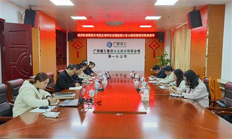 集團公司黨支部評星定級復(fù)核組到公司進行復(fù)核檢查